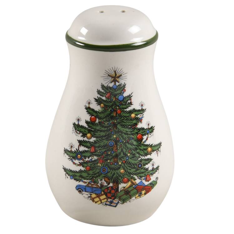 Christmas Tree (Narrow Green Band) Salt Shaker