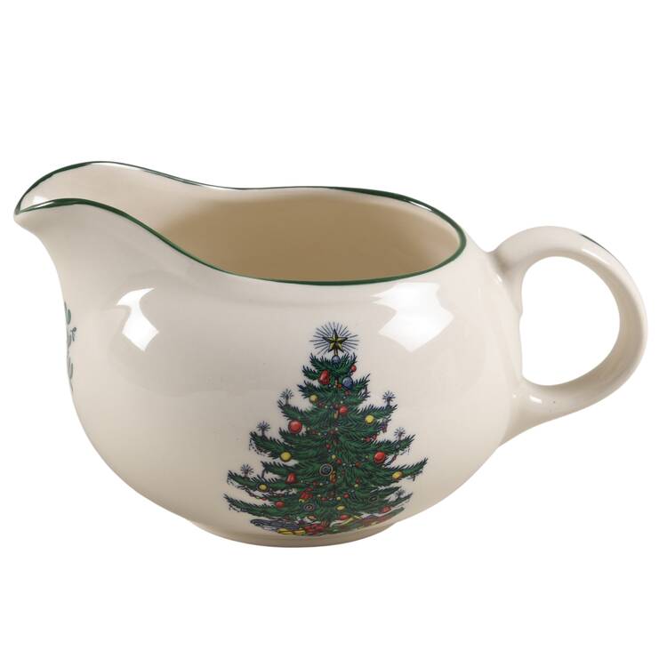 Christmas Tree (Narrow Green Band) Creamer