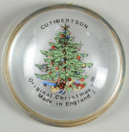 Christmas Tree (Narrow Green Band) Paperweight