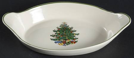 Christmas Tree (Narrow Green Band) 10" Augratin