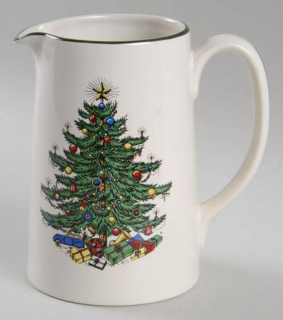 Christmas Tree (Narrow Green Band) Tankard Pitcher