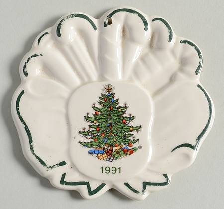 Christmas Tree (Narrow Green Band) Ornament