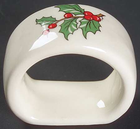 Christmas Tree (Narrow Green Band) Napkin Ring