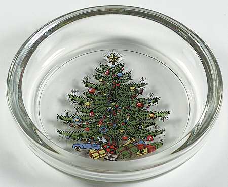 Christmas Tree (Narrow Green Band) Glassware Coaster