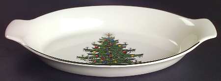 Christmas Tree (Narrow Green Band) 12" Augratin