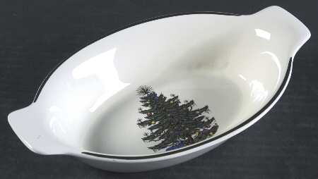 Christmas Tree (Narrow Green Band) 9" Augratin