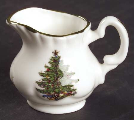 Christmas Tree (Narrow Green Band) Toy Creamer