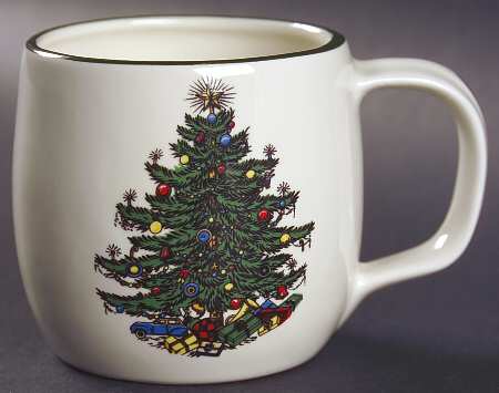 Christmas Tree (Narrow Green Band) Child's Mug