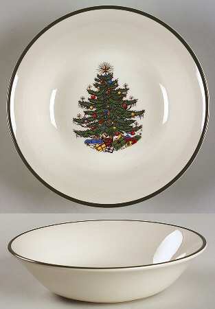 Christmas Tree (Narrow Green Band) Coupe Cereal Bowl