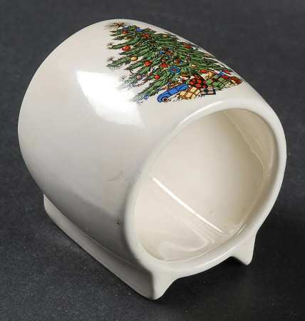 Christmas Tree (Narrow Green Band) Napkin Ring