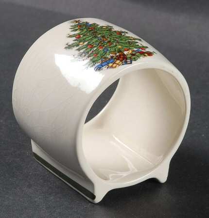 Christmas Tree (Narrow Green Band) Napkin Ring