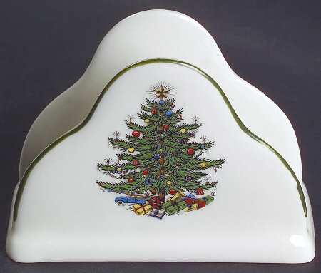 Christmas Tree (Narrow Green Band) Napkin Holder