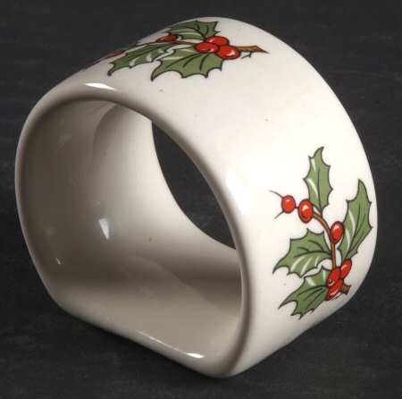 Christmas Tree (Narrow Green Band) Napkin Ring