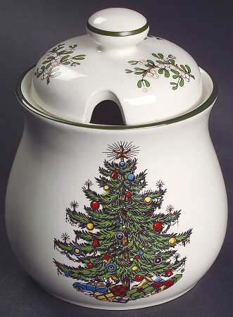 Christmas Tree (Narrow Green Band) Jam/Jelly & Lid