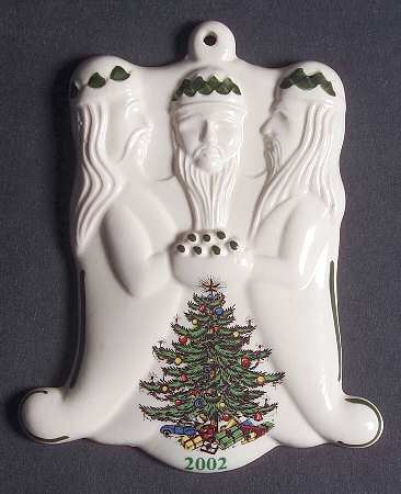 Christmas Tree (Narrow Green Band) 2002 Annual Ornament