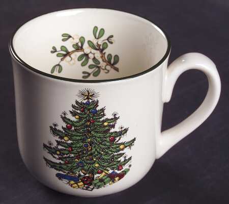 Christmas Tree (Narrow Green Band) Mug