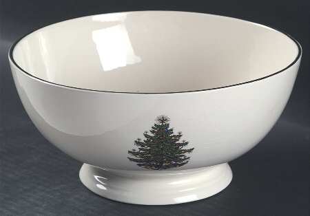 Christmas Tree (Narrow Green Band) Large Revere Bowl