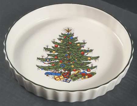 Christmas Tree (Narrow Green Band) 9" Quiche