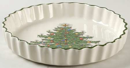 Christmas Tree (Narrow Green Band) 8" Quiche