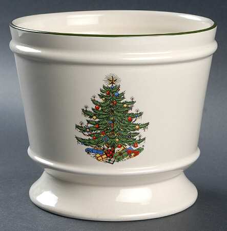 Christmas Tree (Narrow Green Band) Large Planter