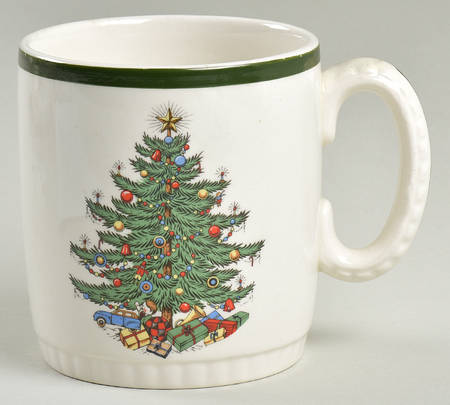 Christmas Tree (Wide Green Band) Mug