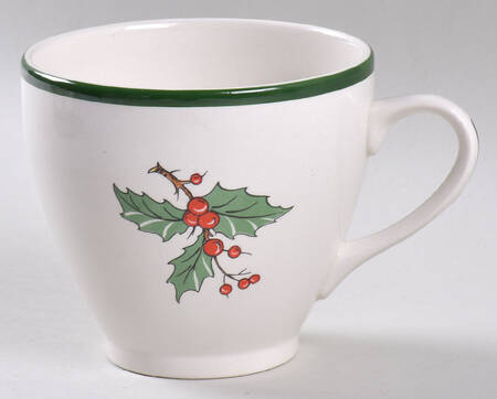 Christmas Tree (Wide Green Band) Saucer for Oversized Cup