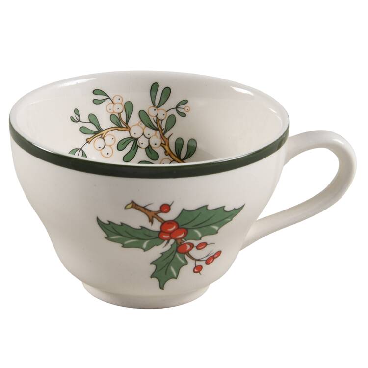 Christmas Tree (Wide Green Band) Footed Cup