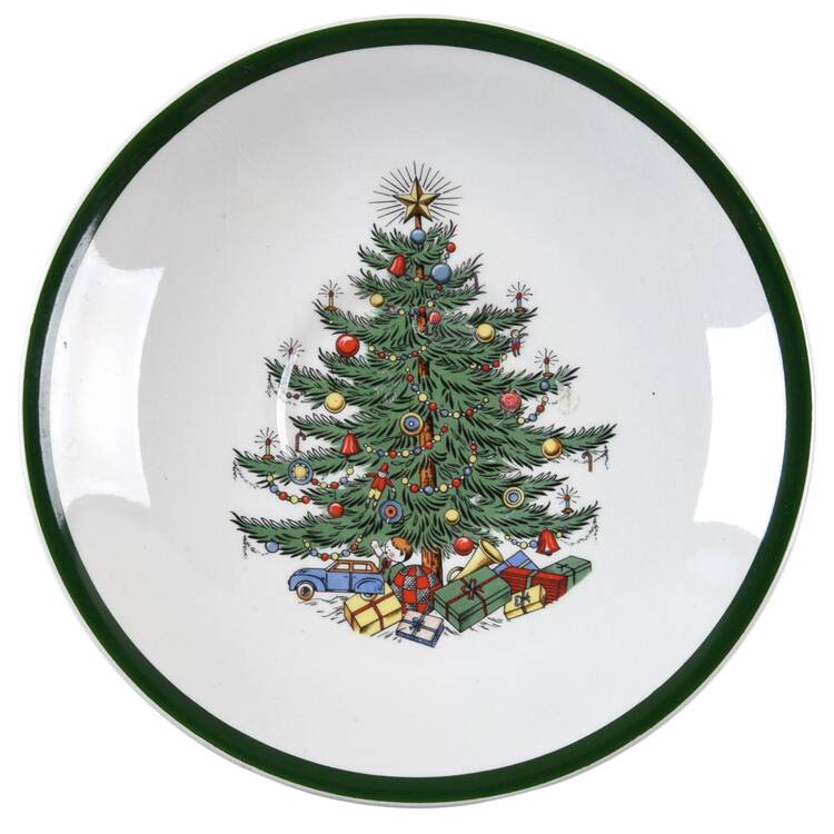 Christmas Tree (Wide Green Band) Saucer for Oversized Cup