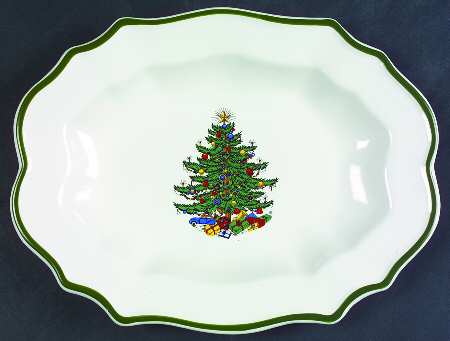 Christmas Tree (Wide Green Band) Mint Tray