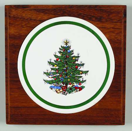 Christmas Tree (Wide Green Band) Cheese & Cracker Board