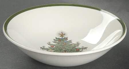 Christmas Tree (Wide Green Band) Coupe Cereal Bowl