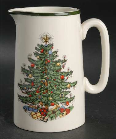 Christmas Tree (Wide Green Band) Tankard Pitcher