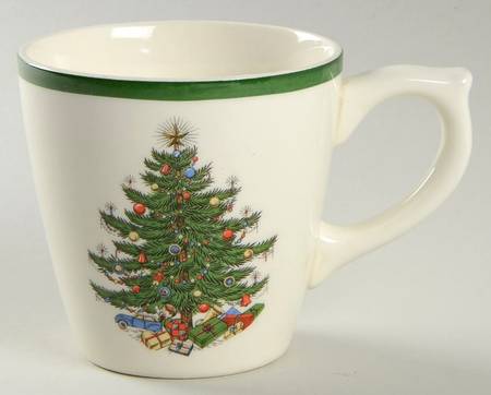 Christmas Tree (Wide Green Band) Mug