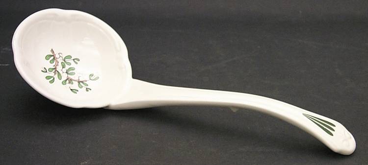Dickens Embossed Christmas (Cream) Tureen Ladle