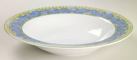 Rose Bouquet Large Rim Soup Bowl
