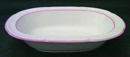 Peachwood 10" Oval Vegetable Bowl