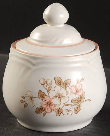 Peachwood Sugar Bowl & Lid