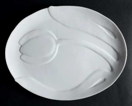 La Tulipe 17" Oval Serving Platter