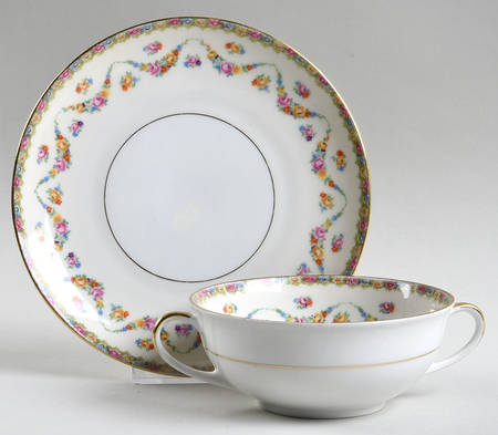 CZE1 Flat Cream Soup Bowl & Saucer Set