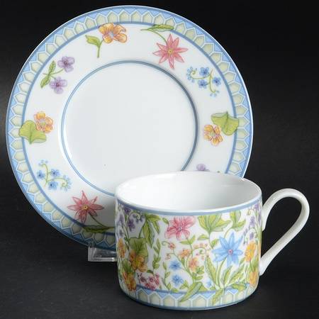 My Garden Flat Cup & Saucer Set