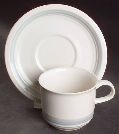Birchglen Flat Cup & Saucer Set