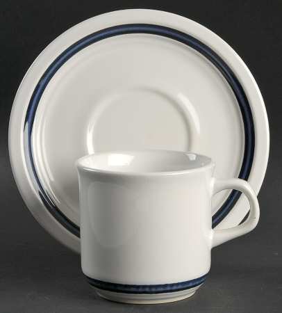Seaside Flat Cup & Saucer Set