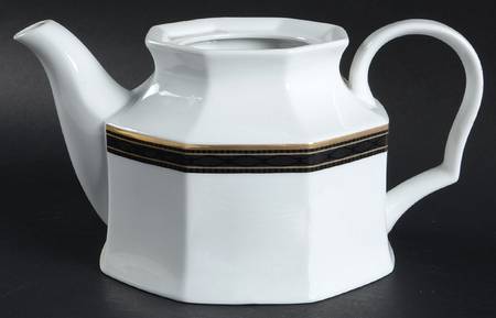 Black Dress Teapot No Lid