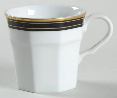 Black Dress Flat Demitasse Cup