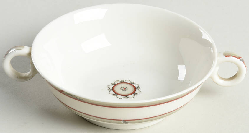 Lady Hamilton Footed Cream Soup Bowl