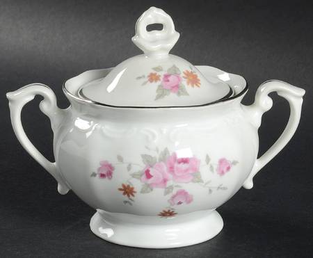Bouquet Sugar Bowl & Lid