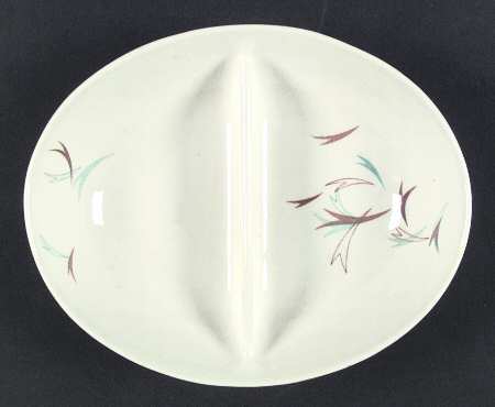 Antibe 9" Oval Divided Vegetable Bowl