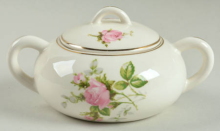 Moss Rose Sugar Bowl & Lid