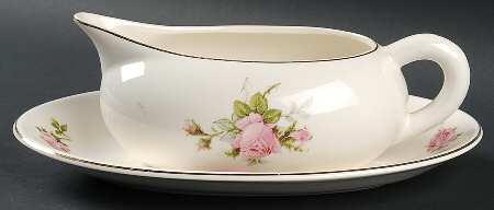 Moss Rose Gravy Boat & Underplate