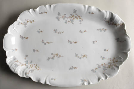 Schleiger 1300 17" Oval Serving Platter by Charles Field Haviland